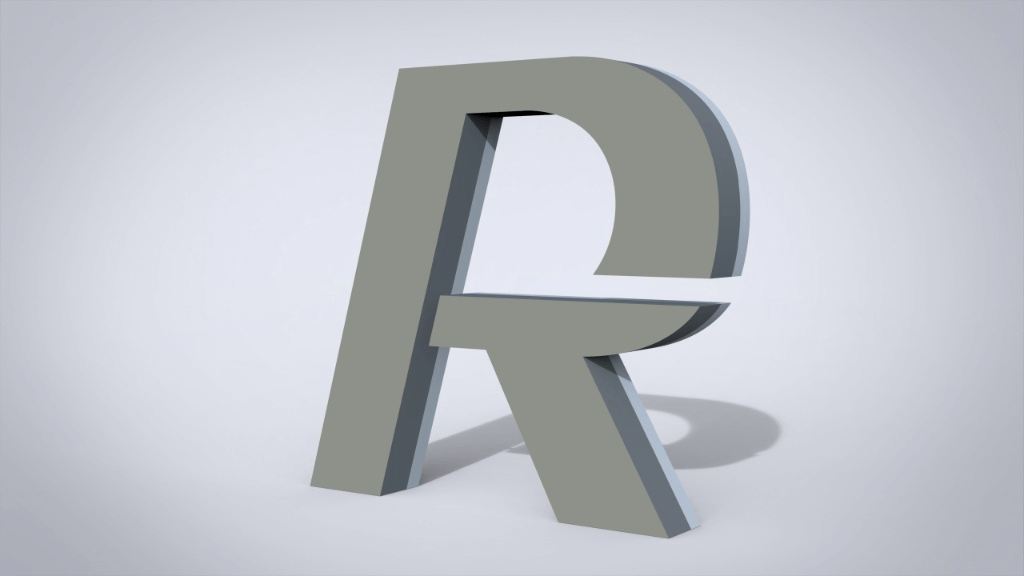 3D channel letter structure showing metal body depth and construction