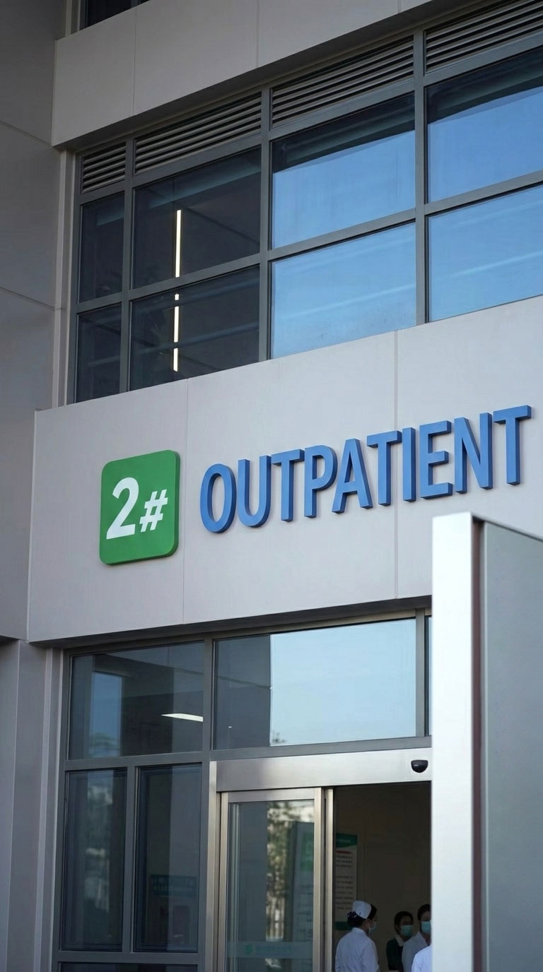 Custom outdoor projecting light box sign, featuring a minimalist and modern commercial design.