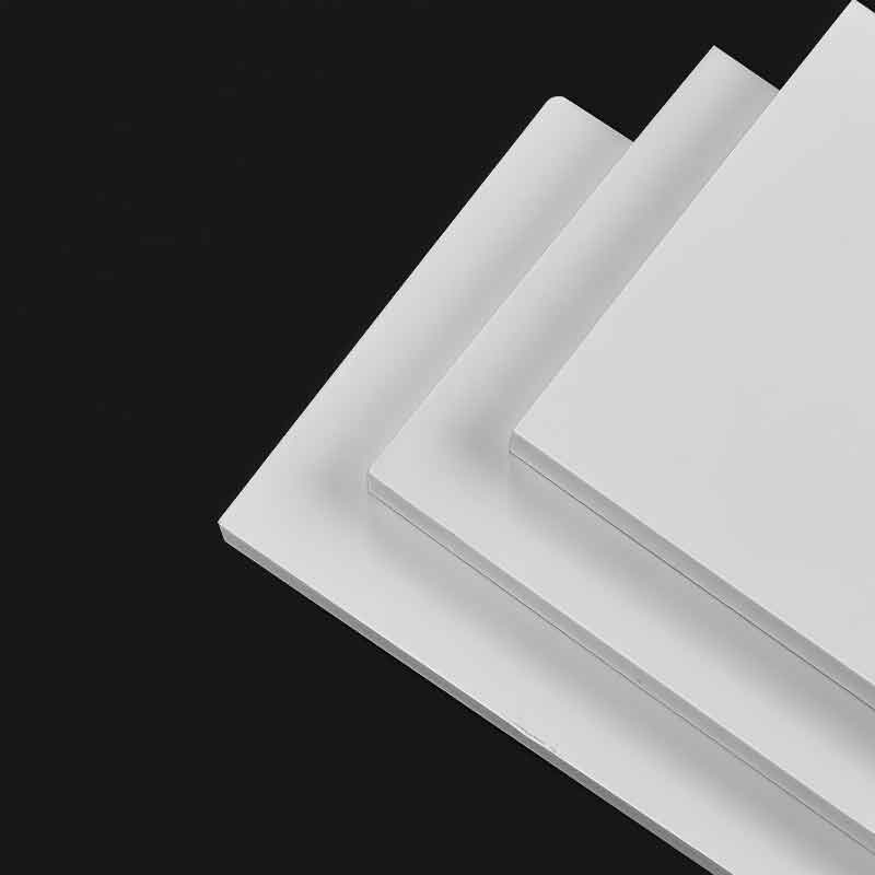 High-density PVC panels featuring precision cutting and a matte baked paint finish, ideal for durable outdoor signage backboards.