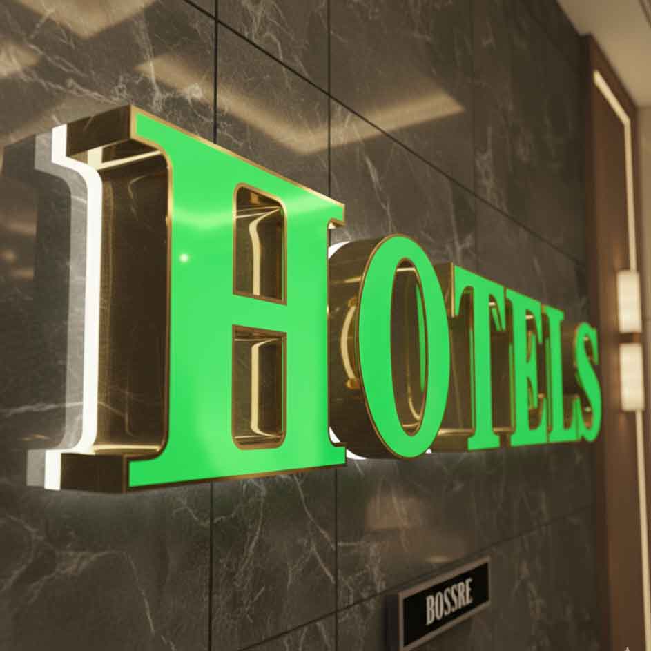 Round double-sided outdoor projecting light box for Saisons Restaurant, featuring custom printed logo and internal LED lighting.