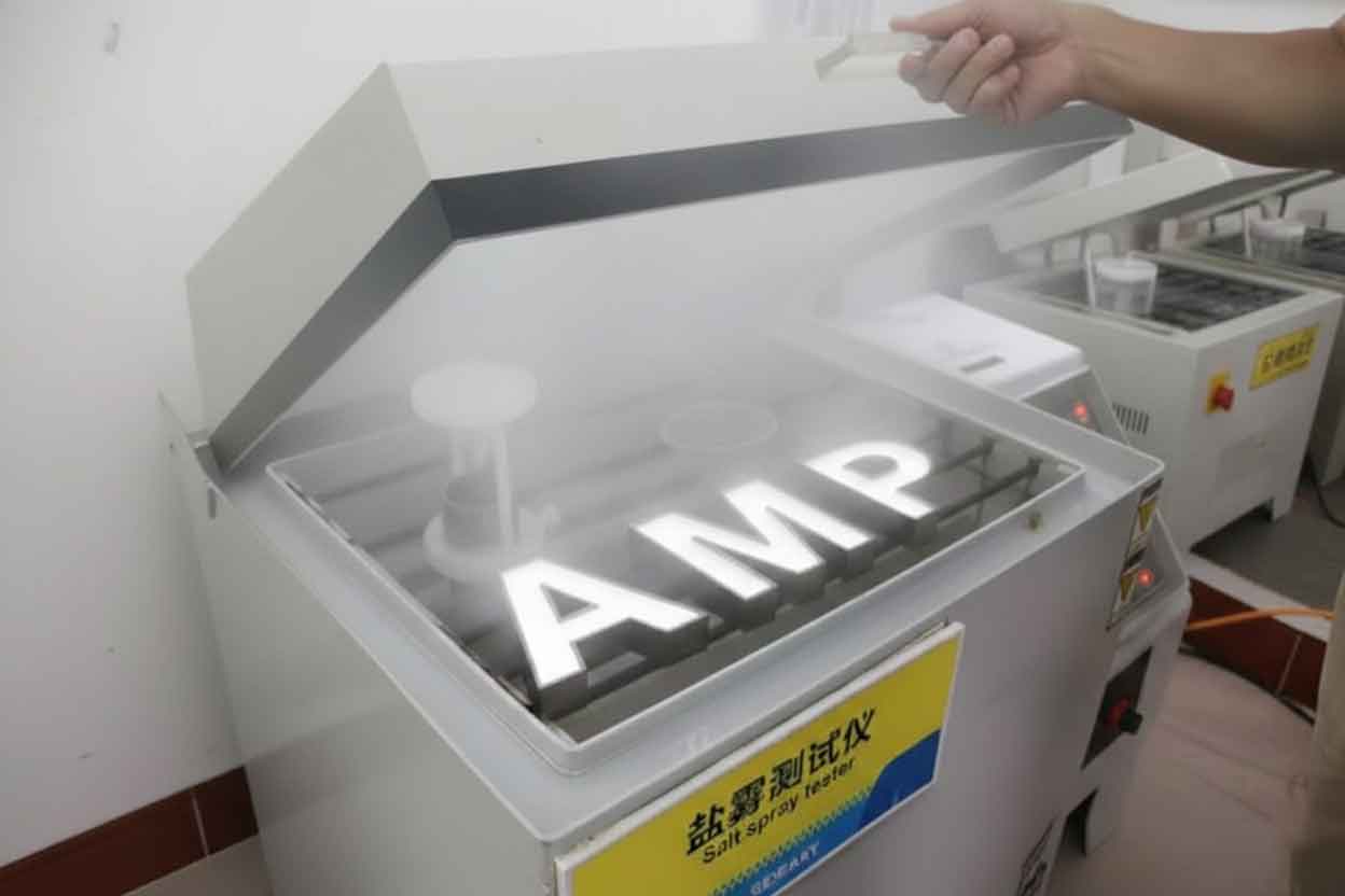 Round double-sided outdoor projecting light box for Saisons Restaurant, featuring custom printed logo and internal LED lighting.