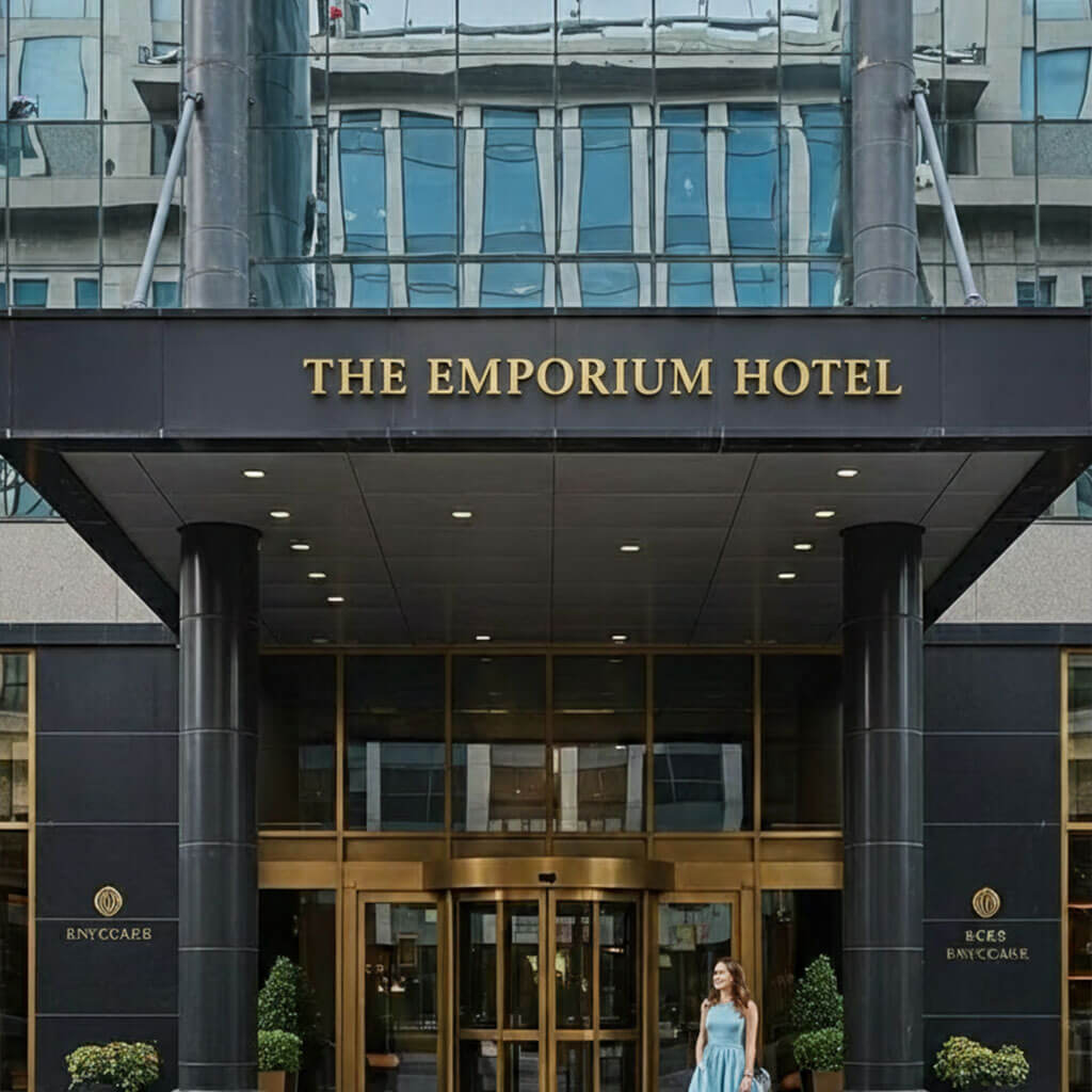 Custom illuminated hotel signage by Retay Sign