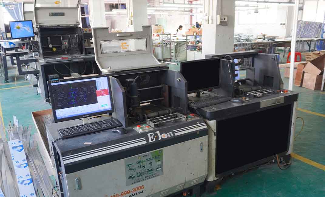 Capabilities 14 Using a professional CNC grooving machine for automatic slotting of metal signage strips, ensuring precise bending angles and sharp letter contours.