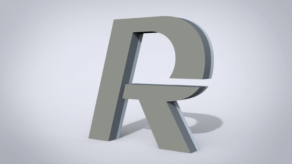 3D channel letter structure showing metal body depth and construction