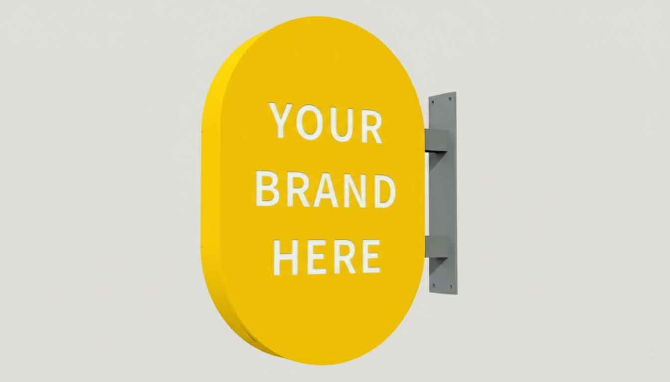 Custom illuminated light box sign with aluminum structure and LED lighting