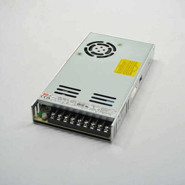 A professional Mean Well LED driver with a high-efficiency aluminum heat dissipation casing, a core component for ensuring stable illumination and long-term reliability of signage systems.
