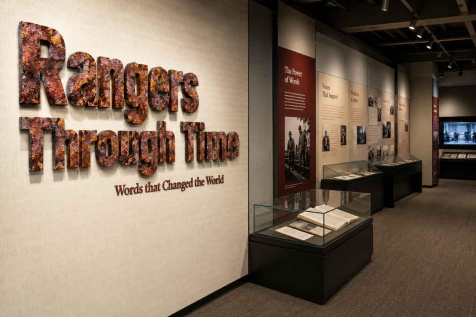 Custom Non Illuminated Letters for exhibition and museum wall display