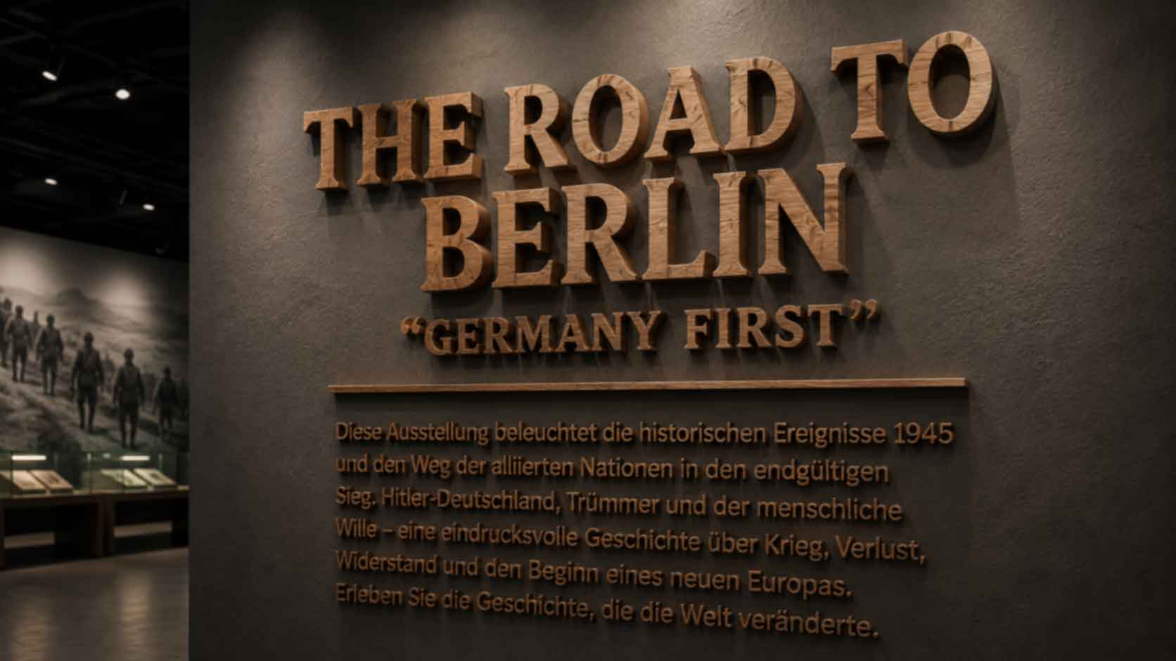 Custom Non Illuminated Letters for museum exhibition wall display