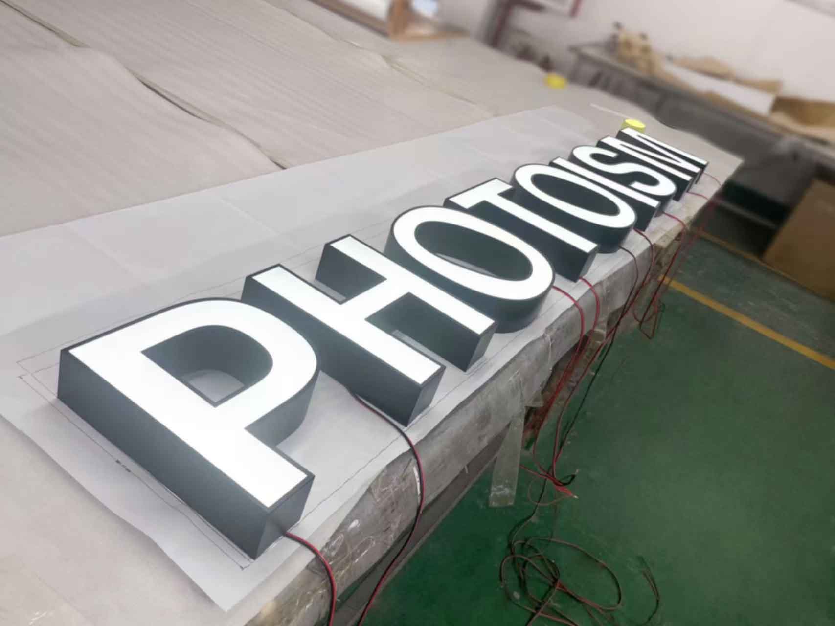 Acrylic face Front Lit Channel Letters with bright LED illumination for storefront branding.