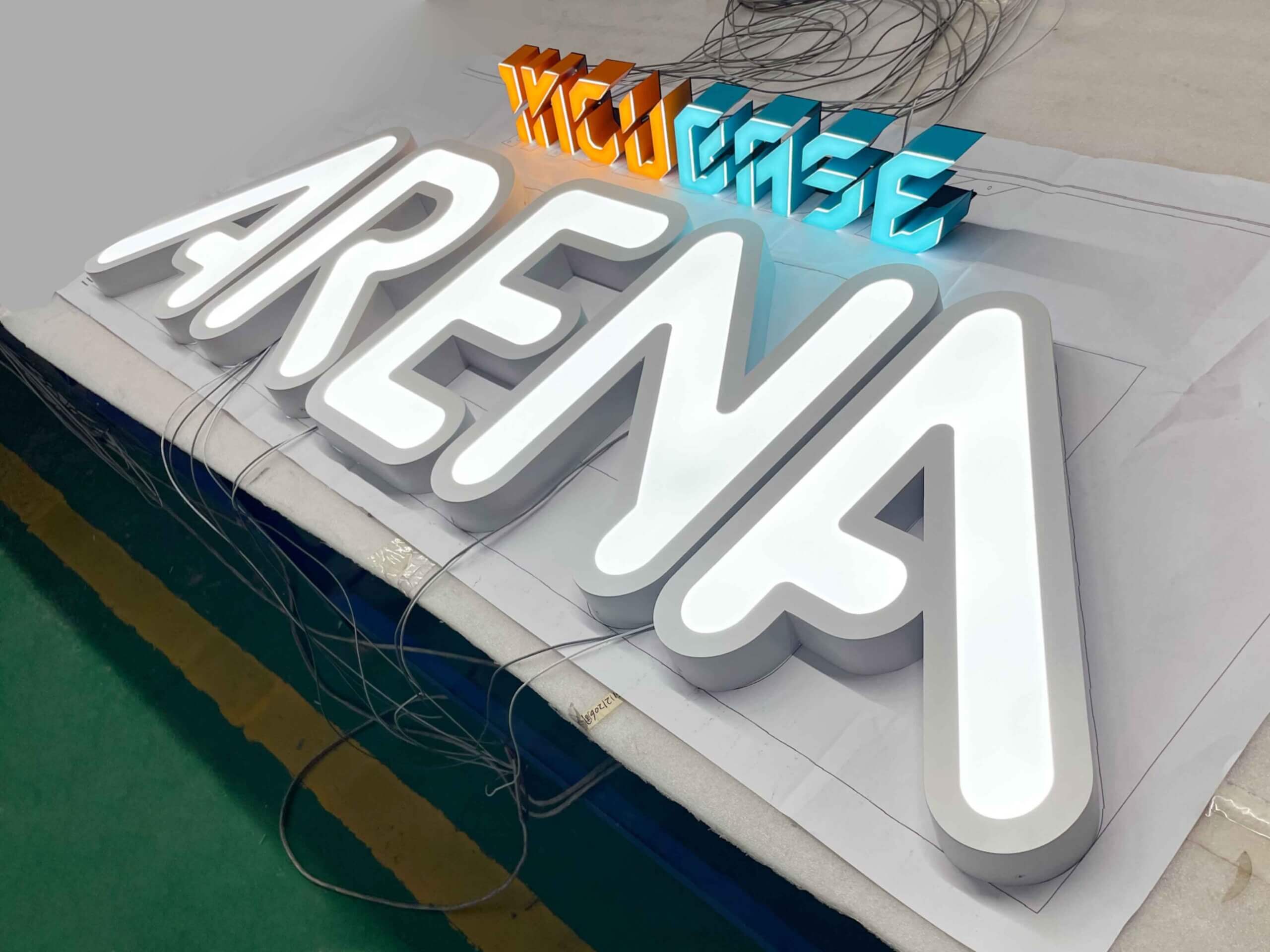 Energy-efficient LED Front Lit Channel Letters for business storefront signs.