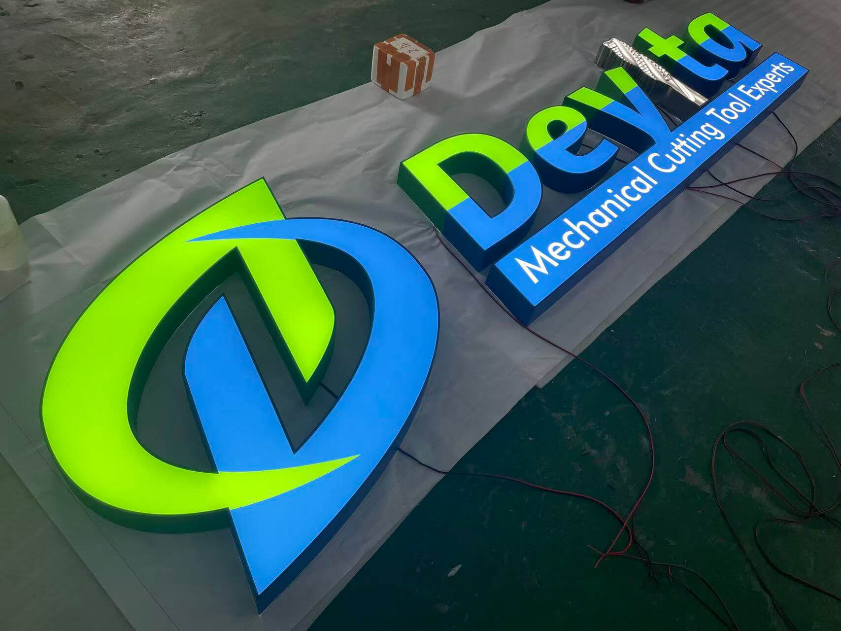 Durable Front Lit Channel Letters with acrylic face and stainless steel construction.